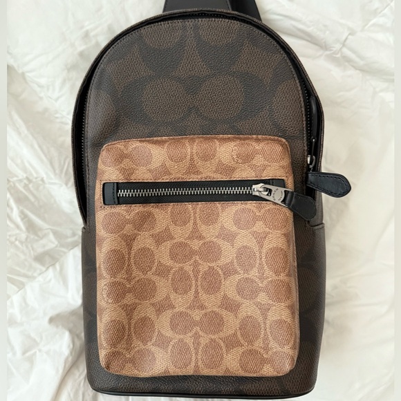 Coach Men's West Pack Canvas & Leather - Picture 1 of 7
